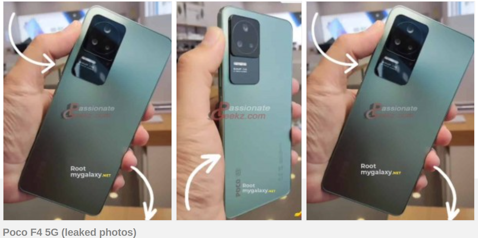 หลุดภาพถ่าย Poco F4 5G สมาร์ทโฟนคู่แฝดของ Redmi K40S